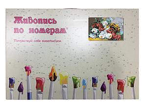 Рисование по номерам Корзина с розами 40 x 60 | KRYM-FL003 | SLAVINA, фото 2