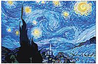 Картина по номерам Звездная ночь Винсент Ван Гог 40 x 60 | KRYM-Z010 | SLAVINA