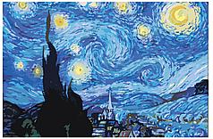 Картина по номерам Звездная ночь Винсент Ван Гог 40 x 60 | KRYM-Z010 | SLAVINA