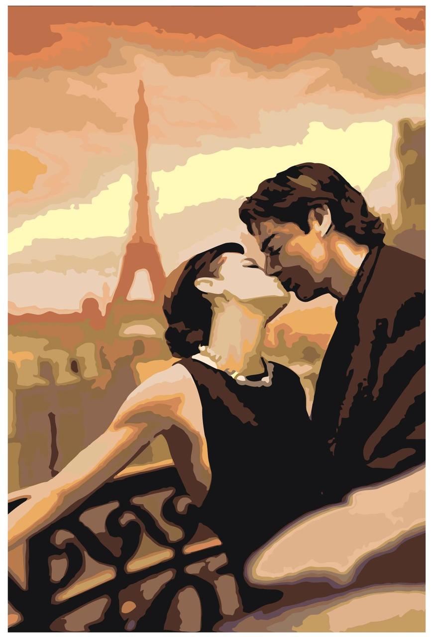 Картина по номерам Поцелуй в Париже 40 x 60 | KRYM-FN04 | SLAVINA