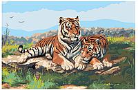 Живопись по номерам Тигры 40 x 60 | KRYM-Z004 | SLAVINA