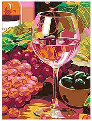Живопись по номерам Розовое вино Натюрморт  30 x 40 | N03 | SLAVINA
