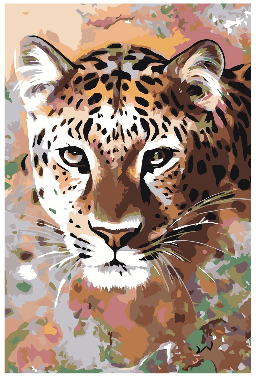 Живопись по номерам Леопард 40 x 60 | A63 | SLAVINA - фото 1 - id-p206626284