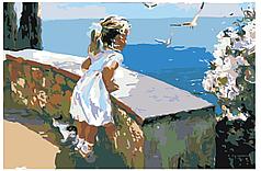 Картина по номерам Девочка и море 40 x 60 | KRYM-CR01 | SLAVINA