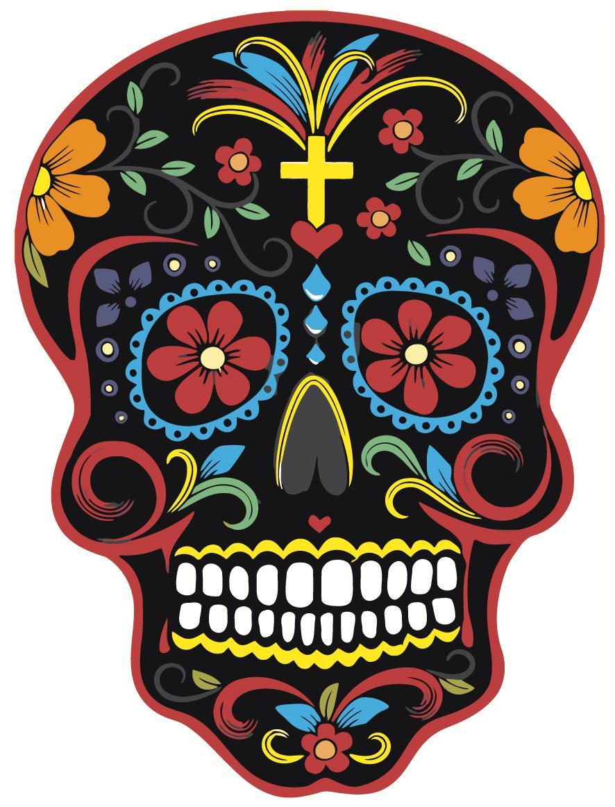 Рисование по номерам Мексиканский череп 30 x 40 | CP01 | SLAVINA - фото 1 - id-p206627395