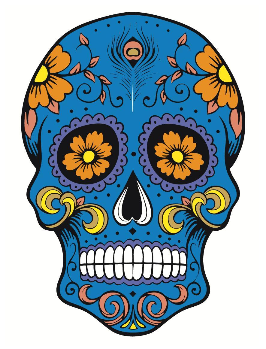 Раскраска по номерам Мексиканский череп 30 x 40 | CP02 | SLAVINA - фото 1 - id-p206627396