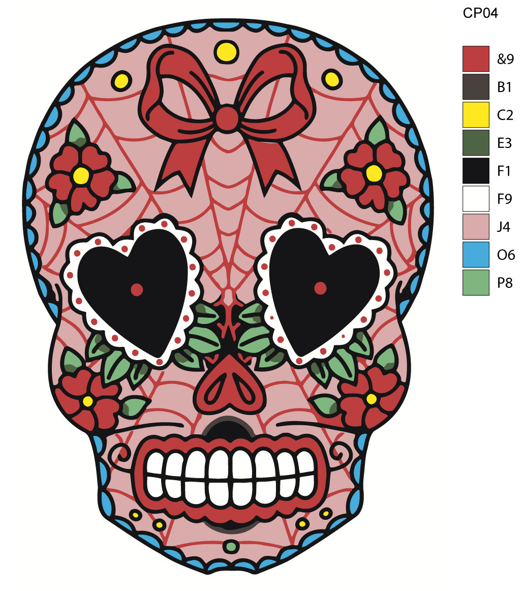 Картина по номерам Мексиканский череп 30 x 40 | CP04 | SLAVINA - фото 2 - id-p206627398