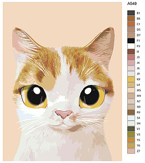 Картина по номерам Милый котенок 30 x 40 | A549 | SLAVINA, фото 2