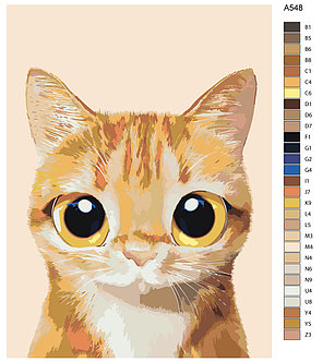 Картина по номерам Милый котенок 30 x 40 | A548 | SLAVINA, фото 2