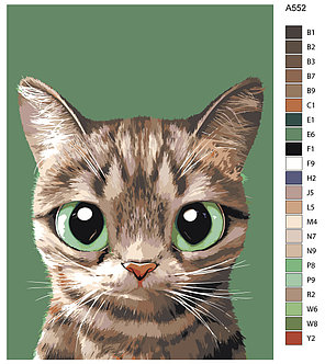 Рисование по номерам Милый котенок 30 x 40 | A552 | SLAVINA, фото 2
