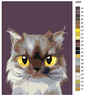 Рисование по номерам Милый котенок 30 x 40 | A560 | SLAVINA, фото 2