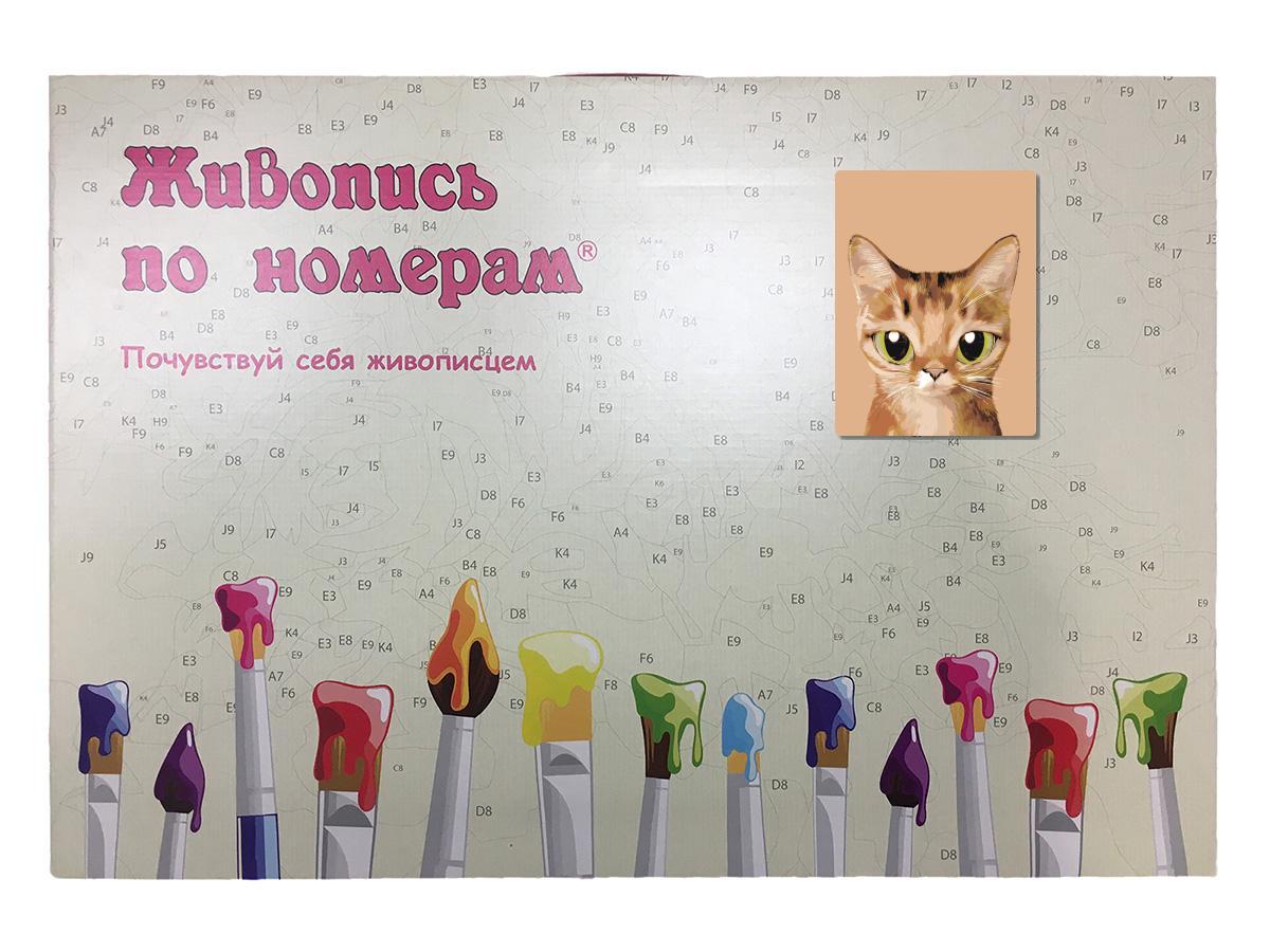 Раскраска по номерам Милый котенок 30 x 40 | A561 | SLAVINA - фото 3 - id-p206627492