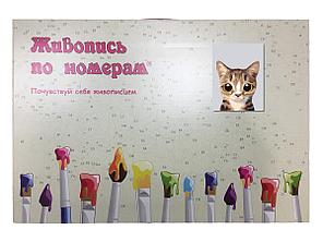 Раскраска по номерам Милый котенок 30 x 40 | A562 | SLAVINA, фото 2