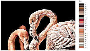Живопись по номерам Фламинго 40 x 60 | A431 | SLAVINA, фото 2