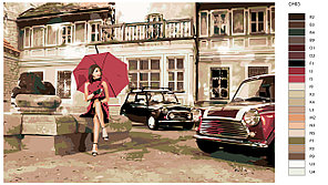 Картина по номерам Леди в красном 40 x 60 | KTMK-CH03 | SLAVINA, фото 2