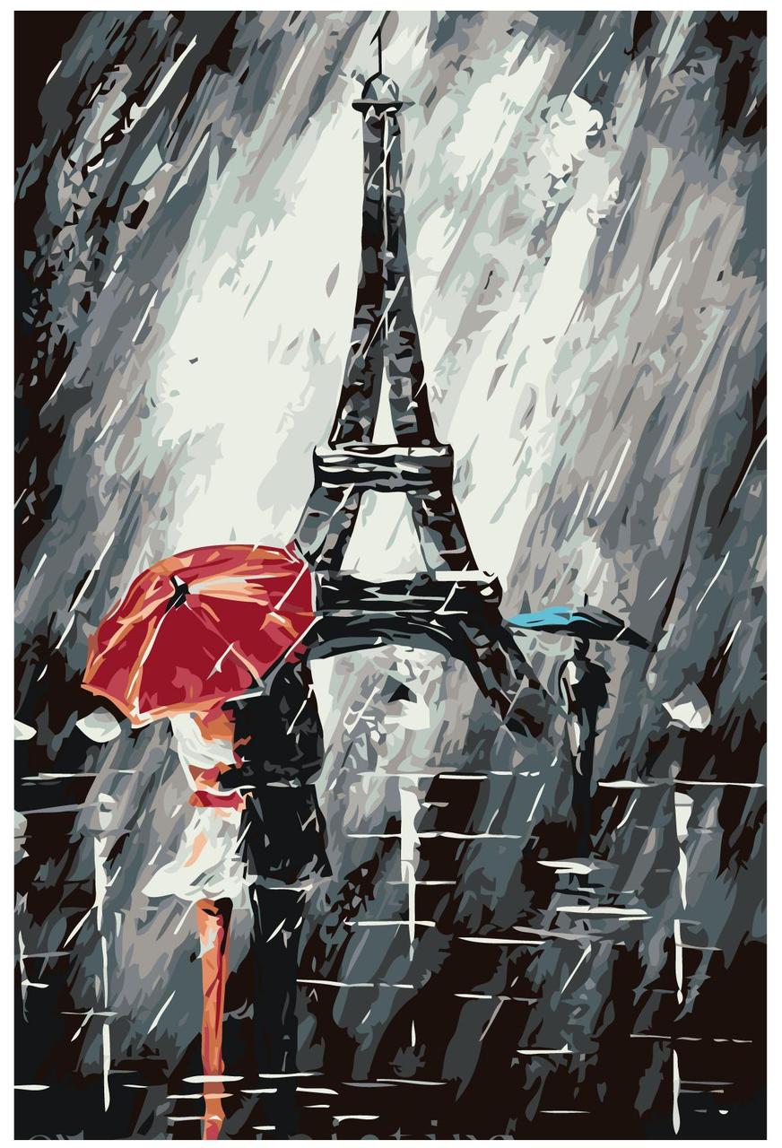 Живопись по номерам Поцелуй в Париже  40 x 60 | RO74 | SLAVINA