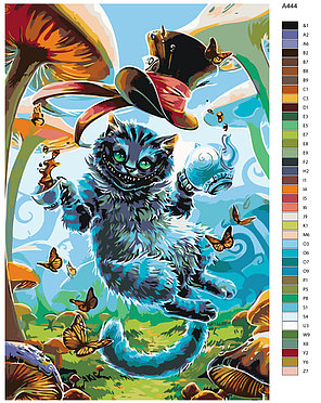 Картина по номерам  Чеширский кот Алиса в стране чудес 40 x 60 | A444 | SLAVINA, фото 2