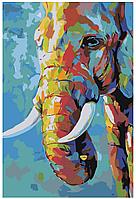 Картина по номерам Радужный слон 40 x 60 | A501 | SLAVINA