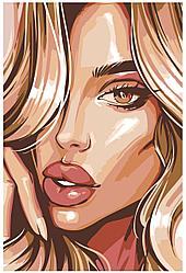 Картина по номерам Блондинка Портрет 40 x 60 | RO129 | SLAVINA