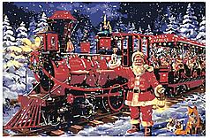 Картина по номерам Рождественский поезд 40 x 60 | Z-AB604 | SLAVINA