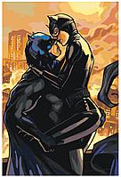 Рисование по номерам Бэтмен и Женщина-кошка 40 x 60 | RO279 | SLAVINA