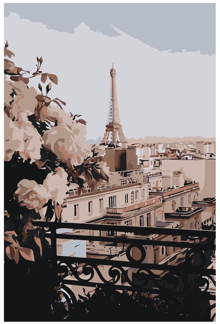 Картина по номерам Парижский балкон 40 x 60 | Z-MV213 | SLAVINA