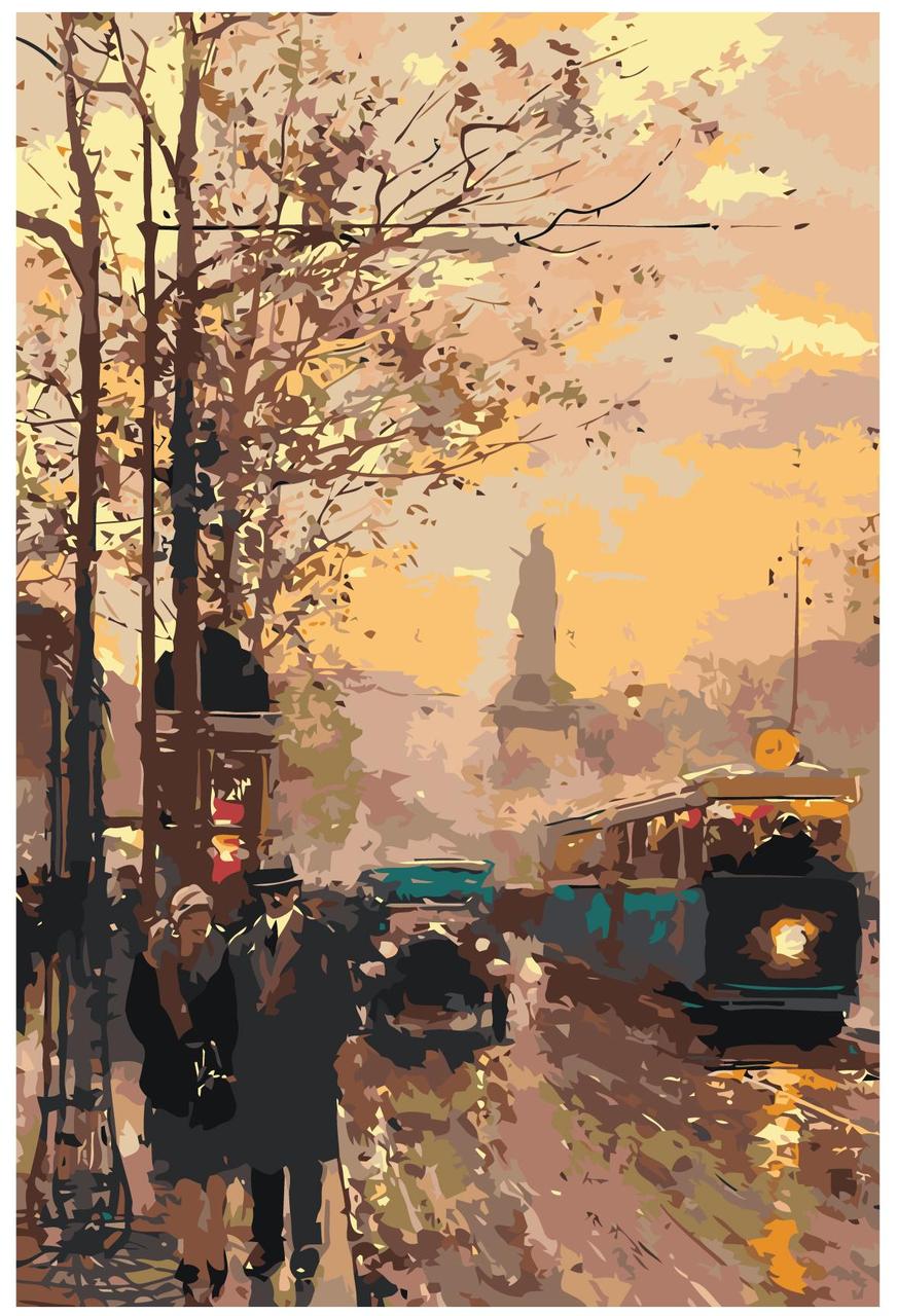 Картина по номерам Городской трамвай 40 x 60 | Z-MV172 | SLAVINA