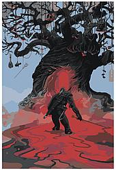 Картина по номерам Ведьмак у дерева 40 x 60 | Z-NA15 | SLAVINA