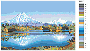 Картина по номерам Горное озеро 40 x 60 | Z-Z249 | SLAVINA, фото 2