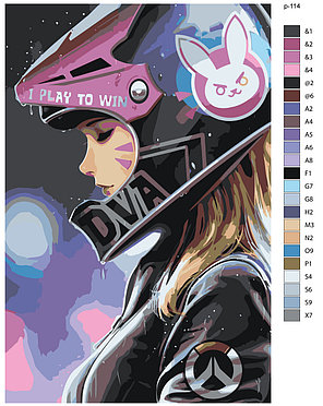 Живопись по номерам Девушка на мотоцикле 40 x 60 | IIIR-p-114 | SLAVINA, фото 2