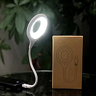 Портативный светодиодный USB светильник на гибком шнуре 29 см. / Гибкая лампа, фото 8