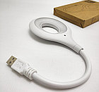 Портативный светодиодный USB светильник на гибком шнуре 29 см. / Гибкая лампа, фото 9