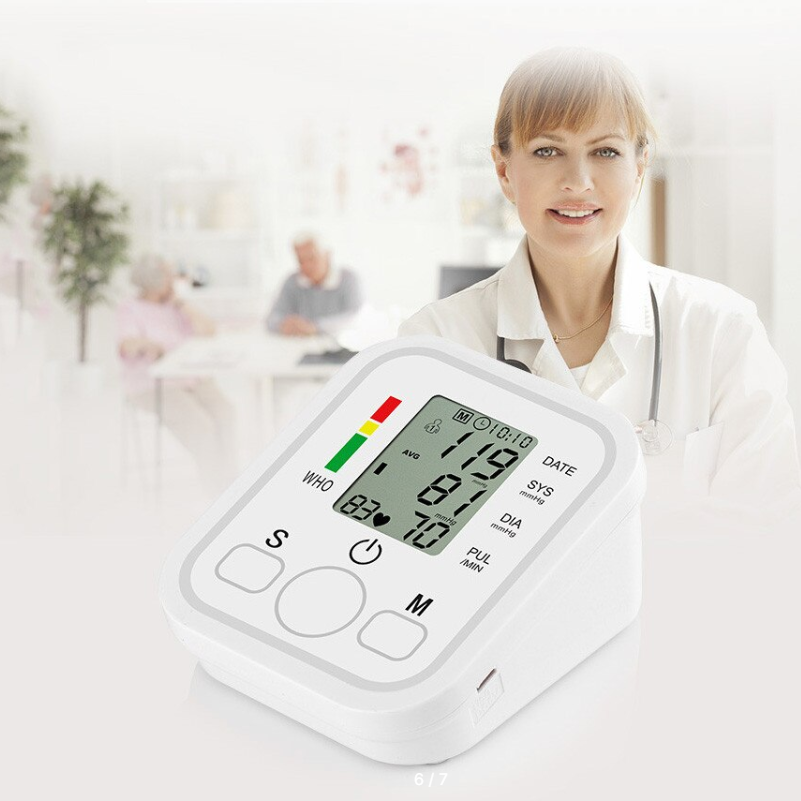 Автоматический электронный тонометр Electronic Blood pressure monitor с индикатором уровня аритмии - фото 10 - id-p199088693