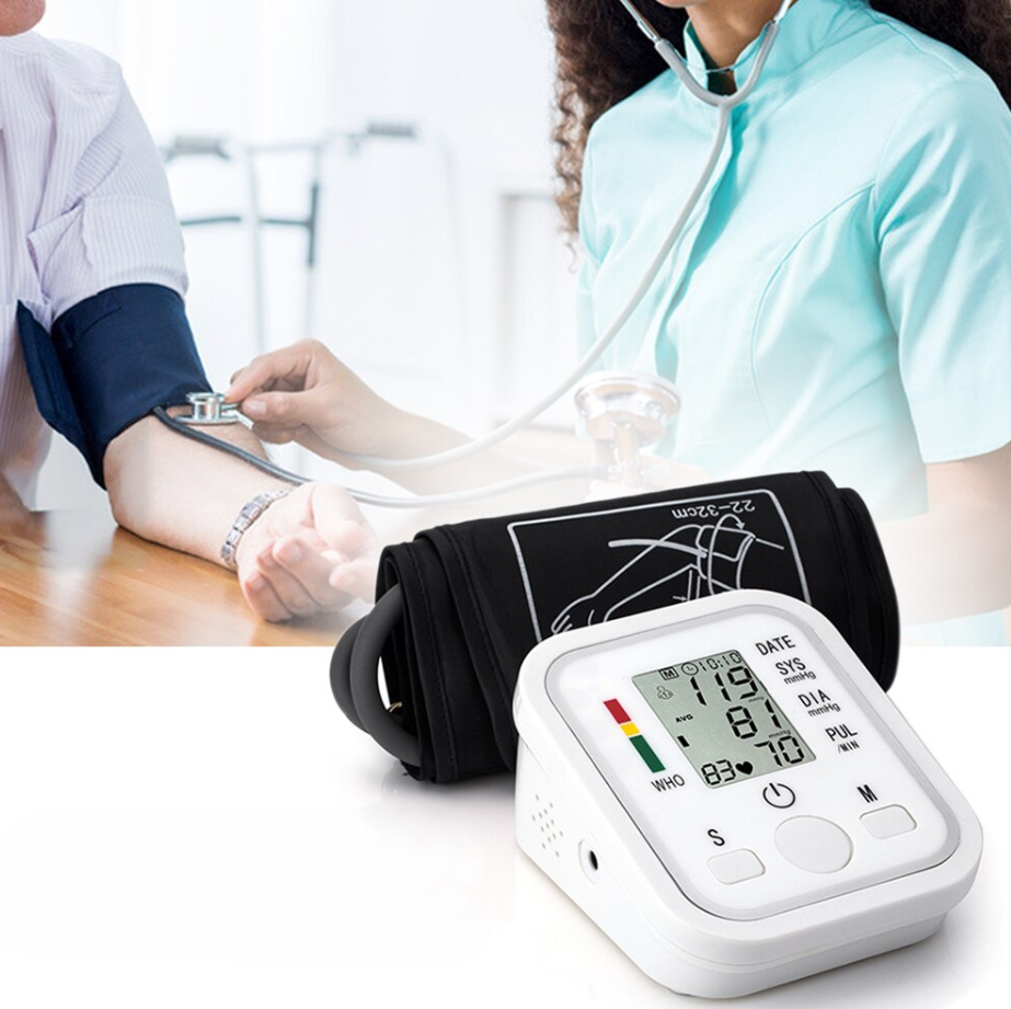Автоматический электронный тонометр Electronic Blood pressure monitor с индикатором уровня аритмии - фото 1 - id-p199088693