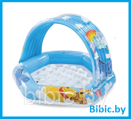 Детский надувной бассейн круглый, интекс intex 58415NP плавательный для купания плавания детей малышей - фото 1 - id-p206628544
