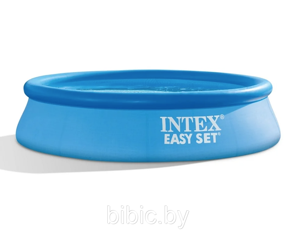 Надувной бассейн Easy Set для всей семьи круглый,интекс intex 28106N плавательный для купания детей и взрослых - фото 4 - id-p206628621