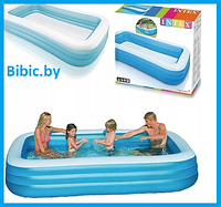 Семейный надувной бассейн Famely ,интекс intex 58484NP плавательный для плавания купания детей и взрослых