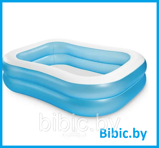 Семейный надувной бассейн Famely ,интекс intex 57180NP плавательный для плавания купания детей и взрослых - фото 1 - id-p206629402