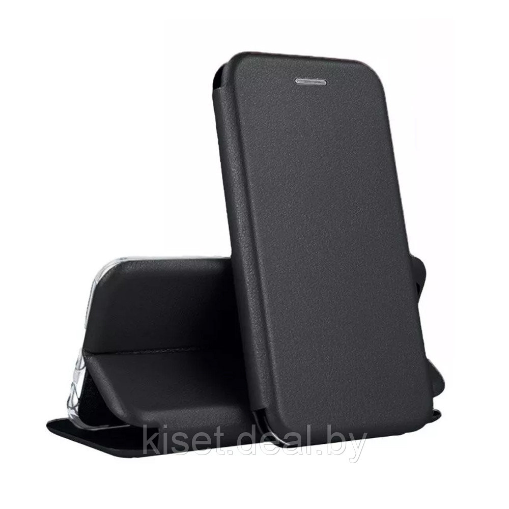 Чехол-книжка KST Book Case 3D с визитницей для Realme C35 черный - фото 1 - id-p206629861