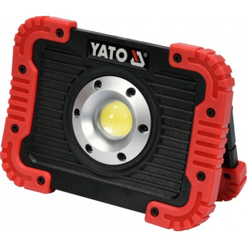 Прожектор светодиодный (10W, 800lm, 6000K, 3.7V, 4400mAh) "Yato" YT-81820 - фото 1 - id-p206638394