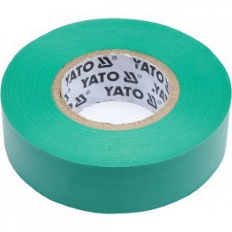Изолента ПВХ зеленая 19мм х 20м х 0,13мм "Yato" YT-81652, фото 2