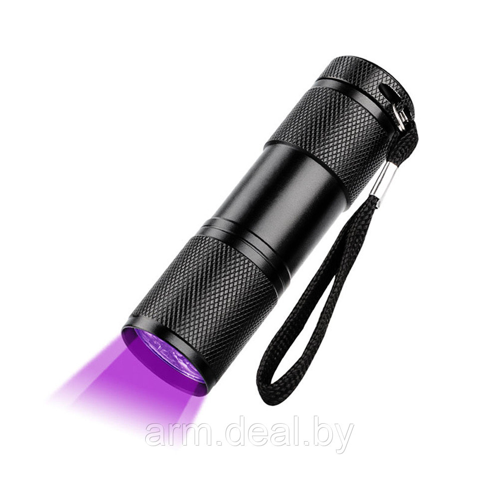 Ультрафиолетовый фонарь Скорпион, 9 светодиодов для проверки денег и пр. - фото 2 - id-p206638389