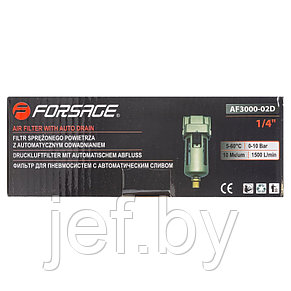 Фильтр воздушный для пневмосистем 1/4" FORSAGE F-AF3000-02D, фото 2