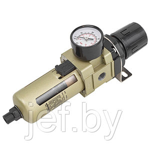 Фильтр-регулятор с индикатором давления для пневмосистем 1/4" FORSAGE F-AW3000-02D, фото 2
