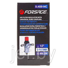 Фильтр-регулятор с индикатором давления для пневмосистем с б/с FORSAGE F-SL4000-04C, фото 2