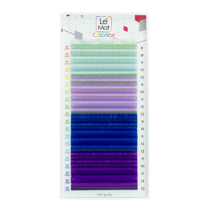 Цветные ресницы Le Mat Azure C/0.07/9-13х4 мм