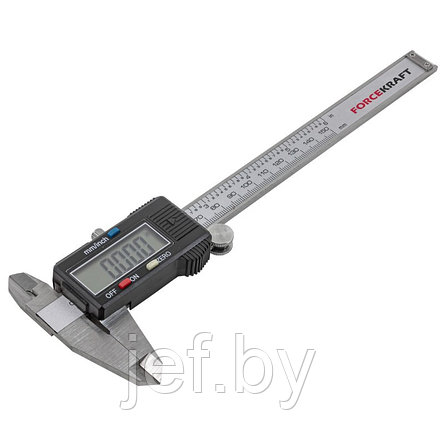 Штангенциркуль электронный в пластиковом футляре FORCEKRAFT FK-5096PE1, фото 2