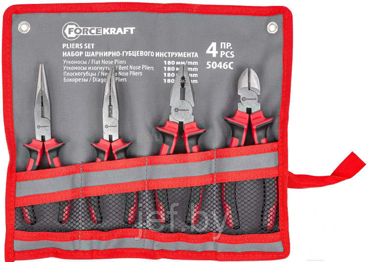 Набор шарнирно-губцевого инструмента 4 пр FORCEKRAFT FK-5046C