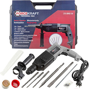 Перфоратор электрическийв кейсе FORCEKRAFT FK-Z1C-DH02-26, фото 2