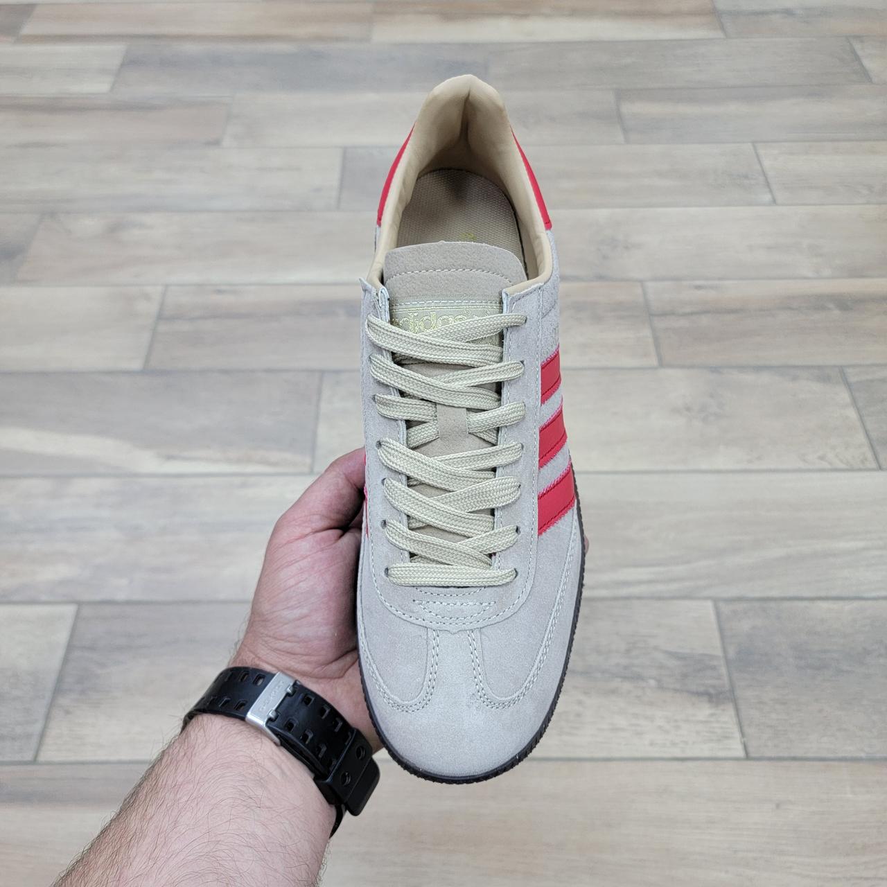 Кроссовки Adidas Spezial Gray Red - фото 3 - id-p184806798